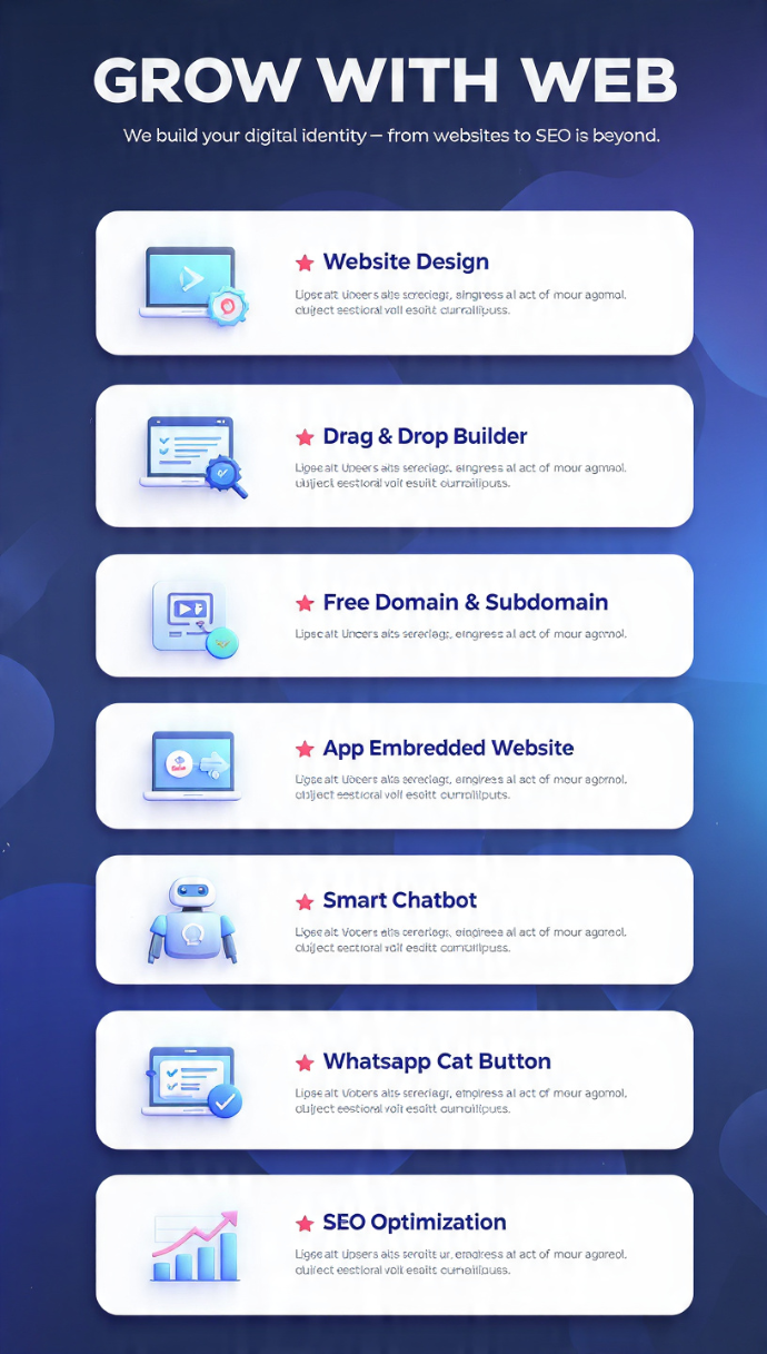Our Services - Grow with web